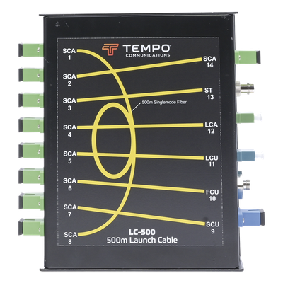 LC-500 - Tempo Bobina de Lanzamiento / Fibra Óptica Monomodo G.652D / 500 m (1640 ft) LC-500