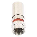 TT-CON-510-RG59 - Conector F Macho / Compresión en Línea / Cable RG-59 / Cuerpo Bronce Niquelado / Contacto Oro 24k / Aislante Teflón