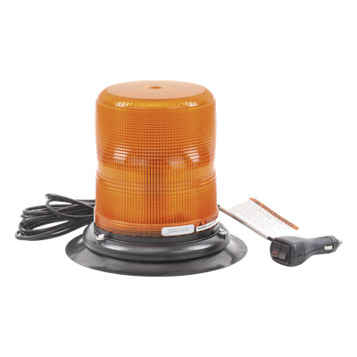 X7970A-VM - Baliza LED de Advertencia / 7 Pulgadas / Ámbar / SAE Clase I / 11 Patrones de Destello / 12-24 VDC / Montaje Magnético