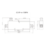 CCEP6738FN - Microlab Acoplador Direccional / 694-3800 MHz / 300W CCEP6738FN