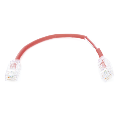 UTP28X8INRD - Cable de Parcheo UTP / Cat6A / 28 AWG / CM-LSZH / 0.67 pies / Rojo