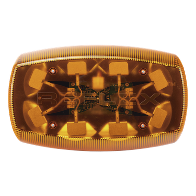 X5580-AA - Mini Barra de Luces LED / 18 LEDs Ámbar / 18 Patrones de Destello / IP65 / 12-24 VCC / 35 W / -30°C a 50°C
