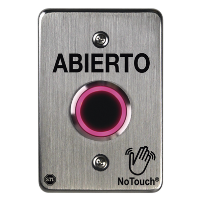 NT-SS102-ES - Sti Interruptor IR NoTouch / Acero Inoxidable 304 Grado Médico / Contacto Seco Forma C