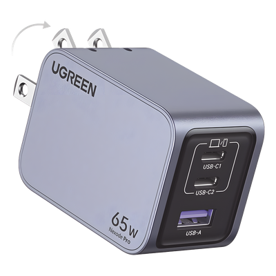 25870 - Ugreen Nexode Pro Portátil, Smartphone Azul Corriente alterna Carga rápida Interior