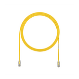 UTP28SP15YL - Cable de Parcheo UTP / Cat6 / 28AWG / 4.57 m (15 pies) / Amarillo / Diámetro 3.8 mm / PoE++ / -10 a 75°C
