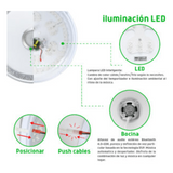 JLAR-4003 - Luminario LED de 40W / 3000 Lúmenes / Ø 490mm x 66mm / Voltaje 85-265V / Temperatura Fría 6500K / Conexión Bluetooth / App iLink.