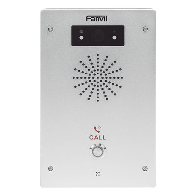 I16V - Fanvil Video Intercomunicador IP, 2 líneas SIP, 2 relevadores con botón para llamada, Onvif