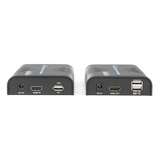 TT373KVM - Kit extensor KVM (HDMI y USB) hasta 120 metros / Resolución 1080P @ 60 Hz/ Soporta Cables de red STP y UTP CAT5/5E/6 /  HDMI 1.3 / HDCP 1.2 / PCM / Transmite el Video, Mouse, Teclado y Controla tu DVR vía USB a distancia