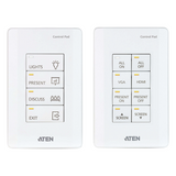 VK0100 - Panel de control / 8 botones personalizables / Ethernet 10/100Base-T / 2 puertos RS-232 / 2 canales relay / Montaje en superficie