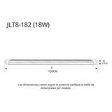 JLT8-182 - Tubo led T8, 18 W, 1200 mm, 6 500 K / Blanco Mate