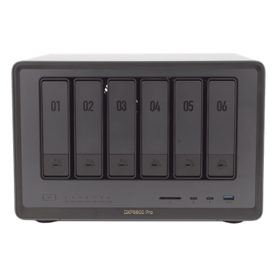 25898B - Ugreen DXP6800 Pro NAS Escritorio Intel® Core™ i5 8 GB DDR5 Gris, Negro