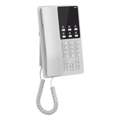 GHP620 - GHP620, Teléfono Hotelero IP Blanco, 2 cuentas SIP 2 líneas, GDMS, soporta PoE