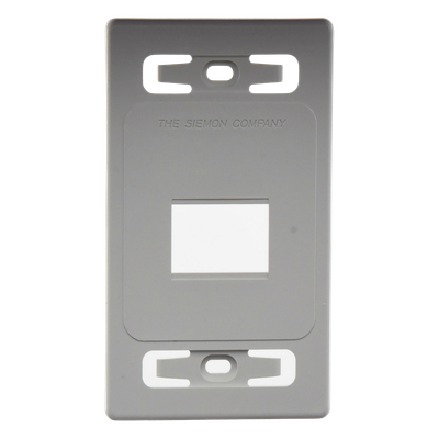 MX-FP-S-02-02 - Siemon Placa de Pared Modular / 2 Salidas Single Gang / Termoplástico Blanco MX-FP-S-02-02