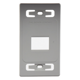 MX-FP-S-02-02 - Siemon Placa de Pared Modular / 2 Salidas Single Gang / Termoplástico Blanco MX-FP-S-02-02