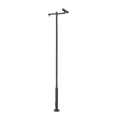 XGAPOLE6M/A - Poste Seccionado para Videovigilancia / 6 m (19.7 ft) / 4 Secciones / Base Ø 140 mm / Soporte PTZ / IP66