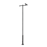 XGAPOLE6M/A - Poste Seccionado para Videovigilancia / 6 m (19.7 ft) / 4 Secciones / Base Ø 140 mm / Soporte PTZ / IP66
