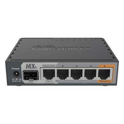 RB760IGS - Mikrotik hEX S router Gigabit Ethernet Negro