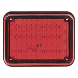 XLTE515R - Luz de Advertencia LED / 104 LEDs / 9x7" / 12 VCC / 1 A Máx / 10 Patrones de Destello / Montaje Permanente / Rojo