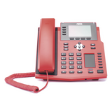 X5U-R - Teléfono IP Empresarial con Estándares Europeos, 16 lineas SIP con pantalla LCD de 3.5" a color, 6 teclas DSS/BLF, puertos Gigabit, IPv6, Opus y conferencia de 3 vías, PoE/DC (incluye fuente).