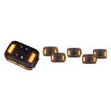 XLTD-2735-A - Luz de Advertencia Múltiple XLTD2735A / 26 LEDs Rojo/Azul/Blanco / IP67 / Magnética / Recargable 1200mAh / 72x48x29mm