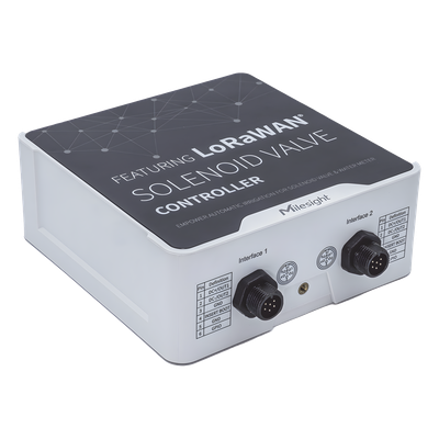 UC512DI915M - Controlador IoT LoRaWAN / 2 Salidas CC para Válvulas Solenoides / 2 Entradas por Pulsos / IP67 / 16 Eventos de Riego