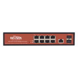 WI-PMS310GF-ALIEN - Switch Administrable PoE / 8 Puertos Gigabit / 2 SFP / 150W / 20Gbps / 6kV Protección Rayos / Fanless / -10 a 55°C / 0.71 x 0.46 x 0.18 pies