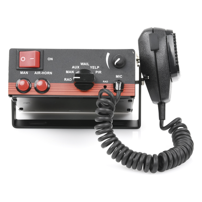X-ELS-100 - Sirena Vehicular / 100 W / 115 dB / 12 VCC / 5 Tonos Seleccionables / Micrófono Rudo / Interconexión Radio
