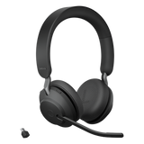 EVOLVE2-65-STEREO-MSBK-C - Jabra Auricular Estéreo Inalámbrico / 37 Horas Autonomía / Cancelación Activa de Ruido