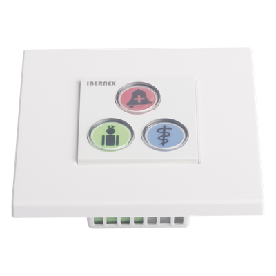 NX0394 - Ibernex Módulo de Botones para Sistema de Llamadas / 3 Teclas Iluminadas / Retroalimentación