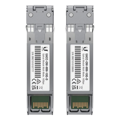 UACC-OM-MM-10G-D-2 - Ubiquiti UACC-OM-MM-10G-D-2 red modulo transceptor Fibra óptica 10000 Mbit/s 850 nm