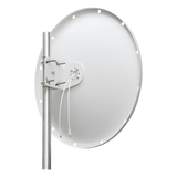 TXP-D4865-28-SMA - Antena Direccional / 4.8 - 6.5 GHz / 28 dBi / Alcance 20 km (12.4 mi) / Polarización Dual / Viento 200 km/h (124.3 mph)