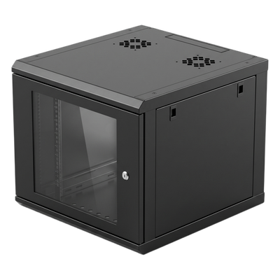 SR-19-09-GN3G - Linkedpro Gabinete de Pared 9U / 19 in / Profundidad 635 mm (2.08 ft) SR-19-09-GN3G