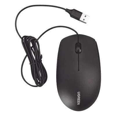 90789 - Ugreen Mouse Óptico USB / 1200 DPI / Cable 1.5 m (4.9 ft) 90789