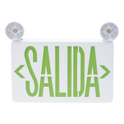 SFKDC860 - Sfire Letrero de Emergencia LED / Dual Salida y Luz de Emergencia / Montaje Universal