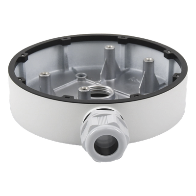 DS-1280ZJ-DM55 - Hikvision Caja de Conexiones para Cámara Domo / Aluminio / Ø155 mm × 36 mm (Ø6.1' × 1.42')