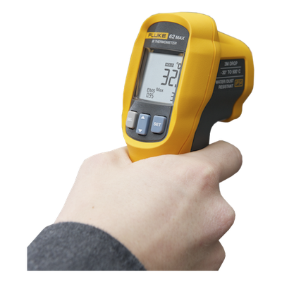 FLUKE-62MAXESPR - Termómetro Infrarrojo / Rango -30°C a 500°C / Precisión ±1.0% / IP54 / Resistencia Caída 3 m (9.8 ft) / Resolución Óptica 10:1