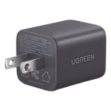 55533 - Ugreen Cargador Rápido GaN / 20 W / Dual Puerto USB-C PD + USB-A QC 3.0 55533