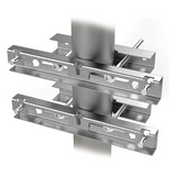 EI-PCB-40M-R2 - Montaje Galvanizado para Instalar en Poste o Pared Gabinetes con Iniciales EIPCB