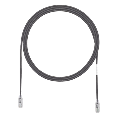 UTP28SP8INBL - Cable de Parcheo Cat6 / UTP 28AWG / 20.2 cm (0.66 ft) / Diámetro 3.8 mm / PoE hasta 48 cables en mazo / Negro