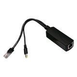 WI-POE51S-48V - Splitter PoE / IEEE 802.3af/at / 30W / Puerto Gigabit / Salida DC 12V 2A / Indicadores LED