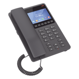 GHP631W - GHP631W, Teléfono Hotelero IP Negro, WiFi-6, LCD Color 3.5", 2 SIP 2 líneas, GDMS, soporta PoE