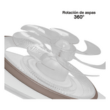 JLV-016 - Ventilador de Techo con Luminario LED de 110 V CA 50/60 Hz /  88 W / 3 Tonos de Luz (6500 - 4 000 - 2 700 K) / Con giro 360° / Diámetro 550 mm / 6 Velocidades / Dimeable.