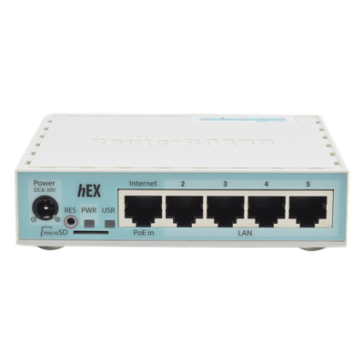 RB750GR3 - Mikrotik RB750GR3 router Gigabit Ethernet Turquesa, Blanco