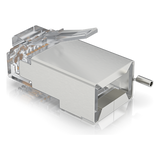 UISP-CONNECTOR-SHD - Conectores RJ45 Blindados / Protección ESD / 100 Unidades / Compatibles UISP Cable Pro y Carrier / Sin Soldadura