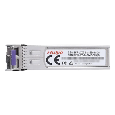 2.5G-SFP-LX03-SM1550-BIDI-I - Transceptor Lado (B) un Hilo BiDi  SFP 2.5Gb LC Monomodo Tx 1550nm / Rx 1310nm, hasta 3km