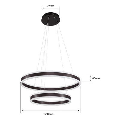 JLAR-11001 - Lámpara de Techo LED / Chips LED Ahorra Energía 80% / 110W / Flujo Luminoso 8,800 lm / Montaje Sobreponer / Interior IP20 / Vida Útil 50,000 h