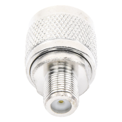 TT-CON-540 - Adaptador Coaxial RF / N Macho a F Hembra / Montaje en Línea / Bronce Niquelado / Contacto Oro / Teflón / -20℃ a 80℃