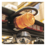 X6262-A - Mini Burbuja LED / Rango 12-80 VCC / IP66/67 / 8 Destellos 70 FPM / SAE J845 Clase III / Montaje Permanente