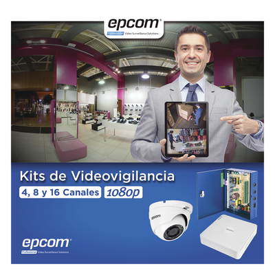 KESTXLT16EW - Epcom KESTXLT16EW kit de videovigilancia Alámbrico 16 canales