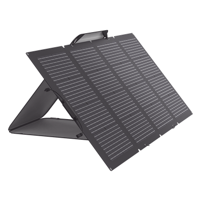 EFFLEX220BF - Módulo Solar Bifacial, Portátil y Flexible de 220W Recomendado para Estaciones Portátiles EFD330, EFD350 ó EFD500 / Ajuste de Ángulo / Carga Eficiente / Incluye Cable XT60 a MC4